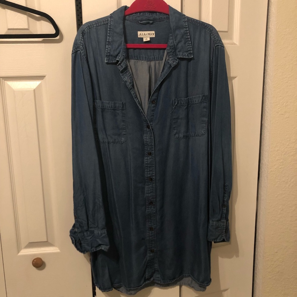 Plus Chambray Tunic